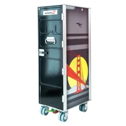 Aviatik-Shop Airline Trolley Swissair schwarz, silber Outlet