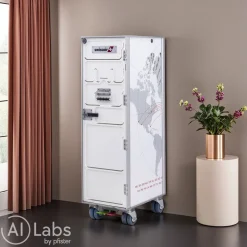 Aviatik-Shop Airline Trolley Swissair silber, weiss Discount