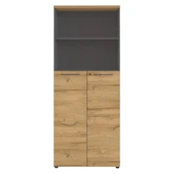 GERMANIA Aktenschrank Agenda dunkelgrau, eichefarbig Outlet