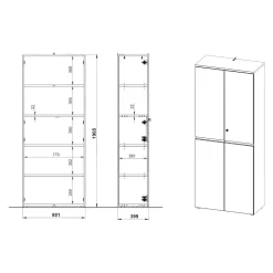 Novel Aktenschrank Deltona-105 navarra-eiche-nb. Clearance