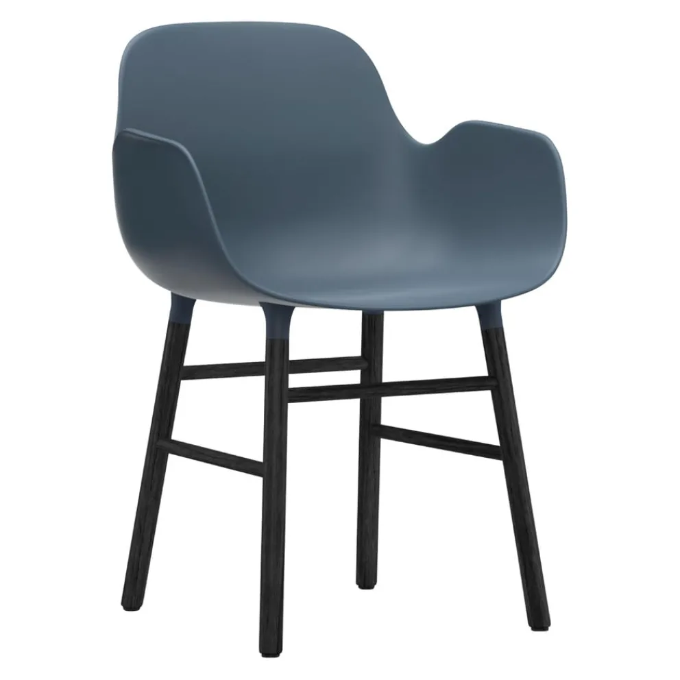 Normann Copenhagen Armlehnstuhl Form blau, schwarz Outlet