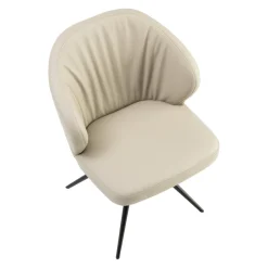 Dieter Knoll Armlehnstuhl Roxy Kat. 1 Tendens, LD2331 Latte