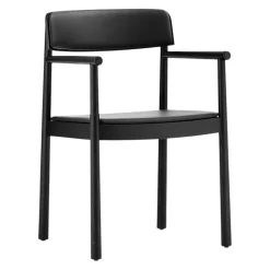 Normann Copenhagen Armlehnstuhl Timb Ultra Leather Black, eschefarbig Sale