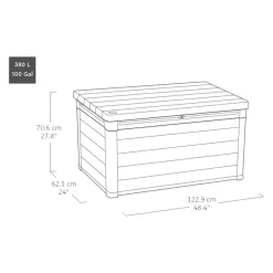 Keter Aufbewahrungsbox Ashwood anthrazit Hot