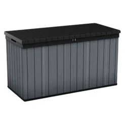 Keter Aufbewahrungsbox Darwin grau, schwarz Discount