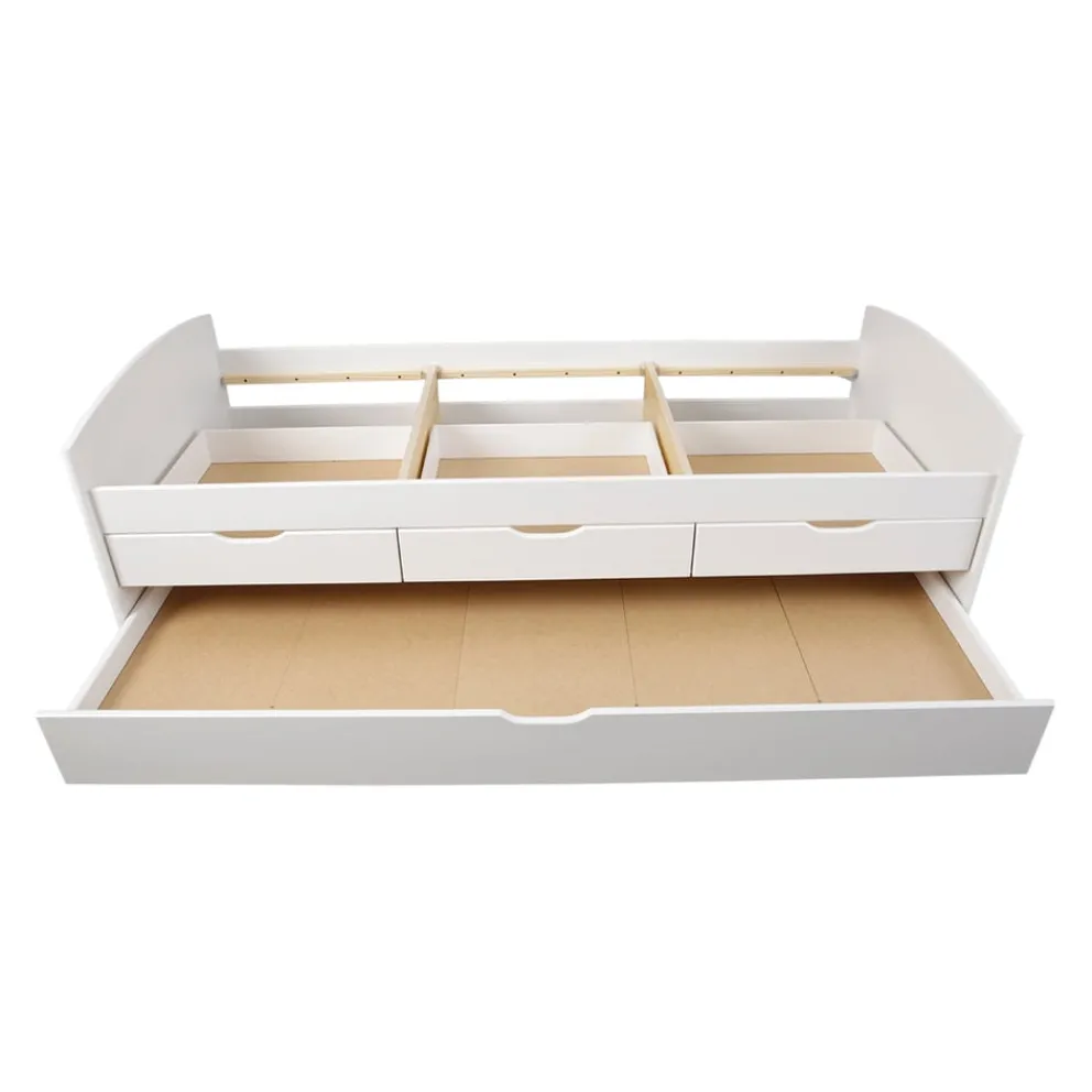 MID.YOU Ausziehbett Rieka weiss
