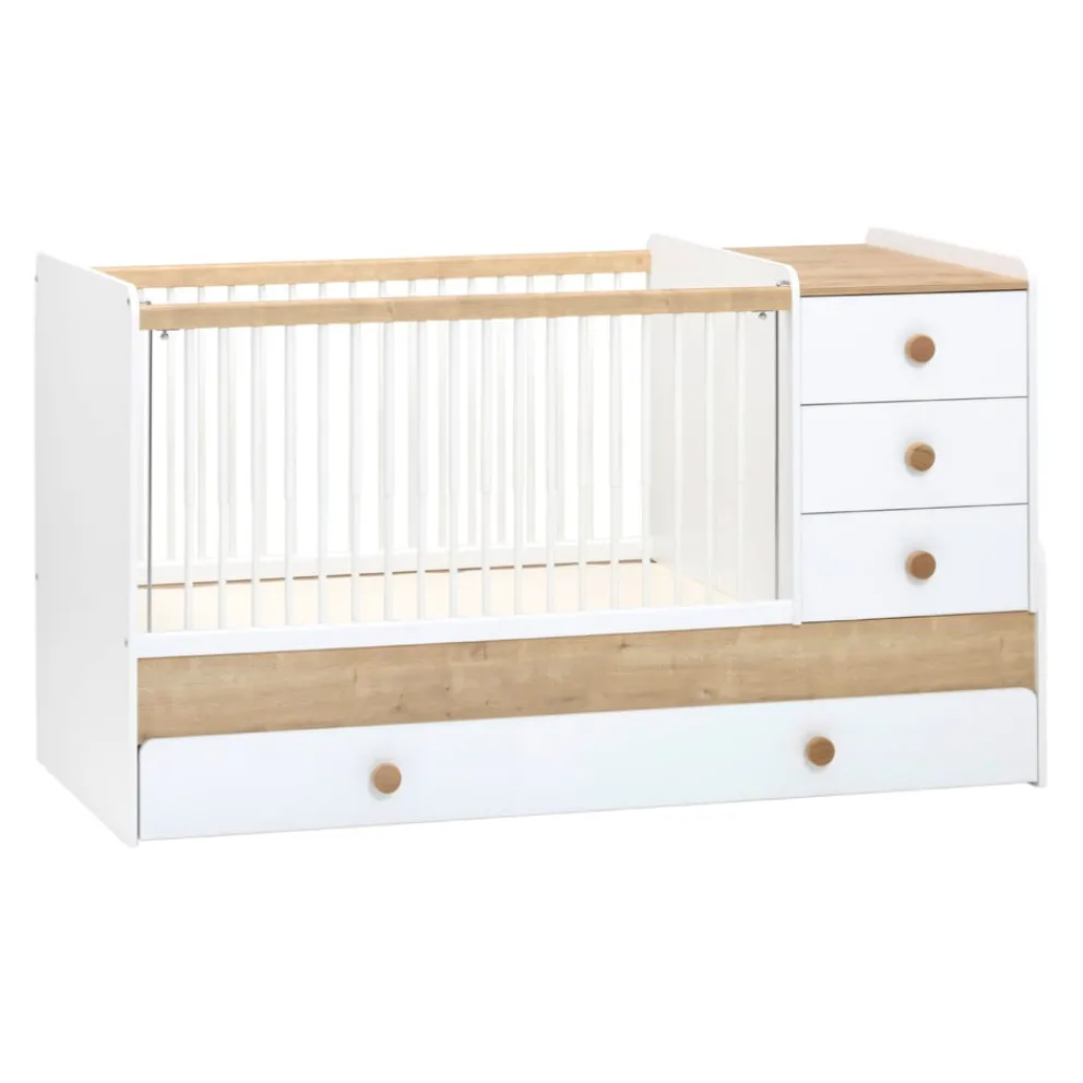 Cilek Babybett Cara eiche, weiss Best
