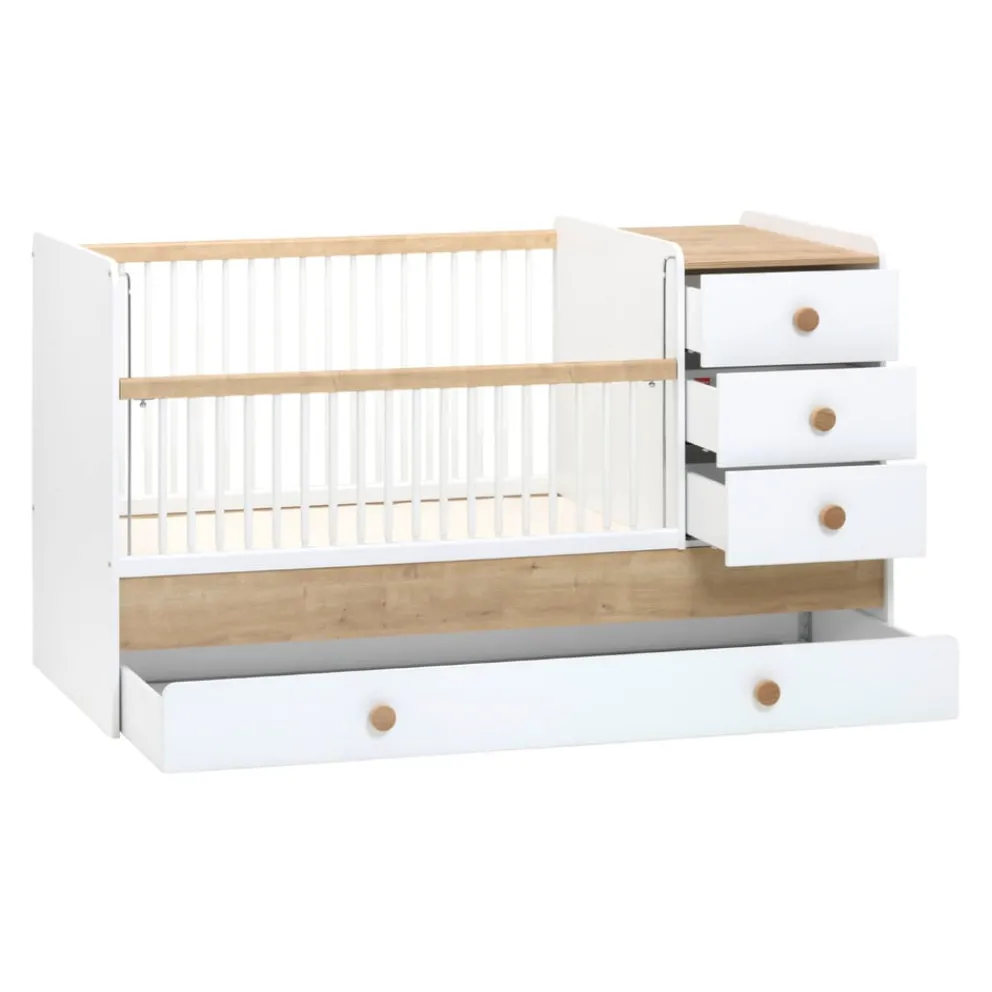 Cilek Babybett Cara eiche, weiss Best