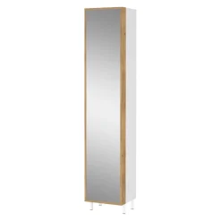 MID.YOU Badschrank Topeka navarra-eiche-nb., weiss