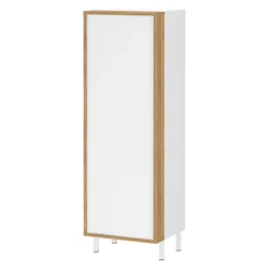 MID.YOU Badschrank Topeka navarra-eiche-nb., weiss Outlet