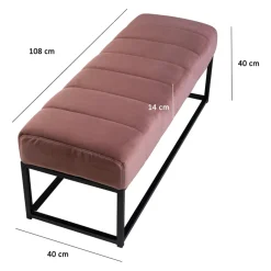 MID.YOU Bank Samt rosa