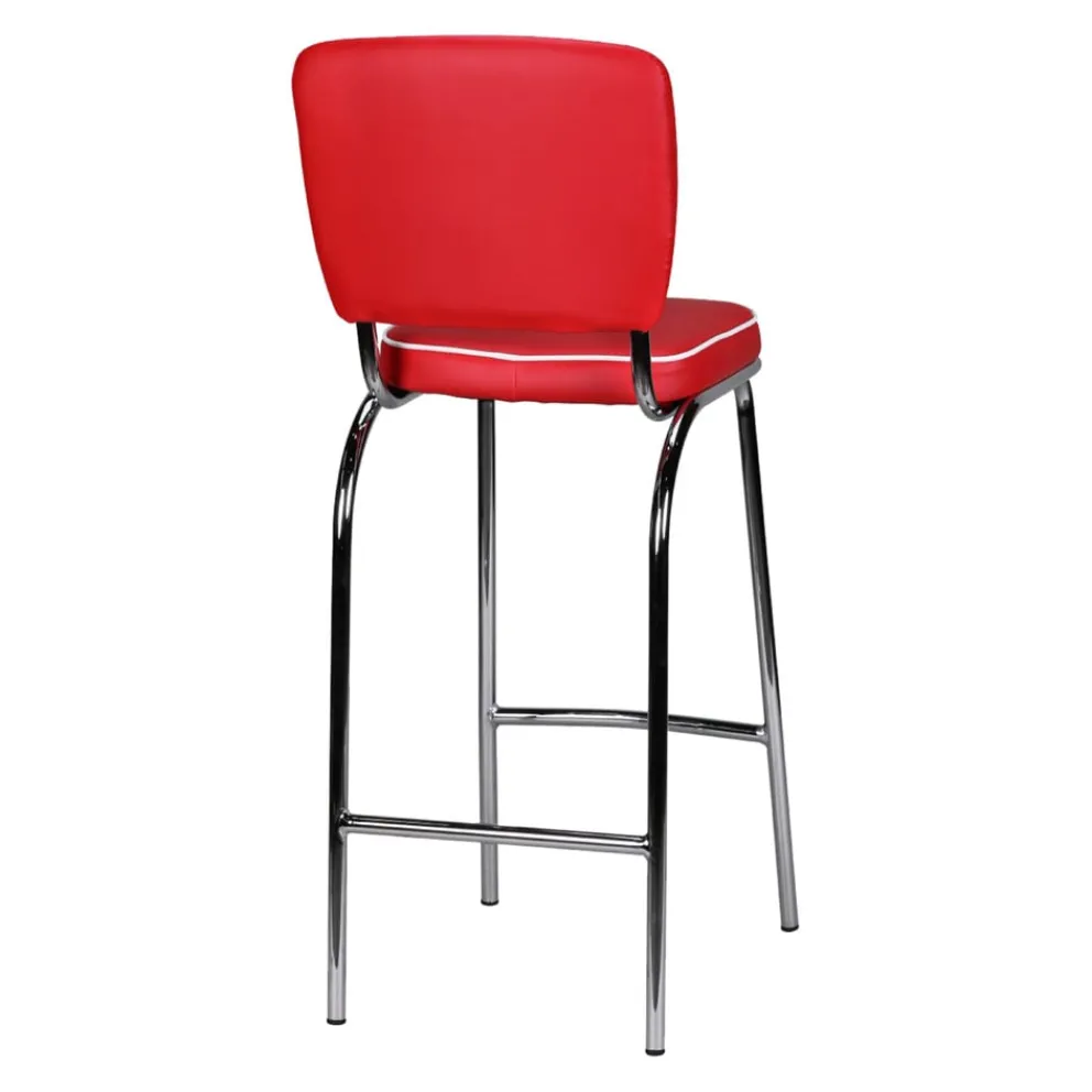 MID.YOU Barhocker American Diner rot, weiss Online