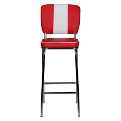 MID.YOU Barhocker American Diner rot, weiss Online