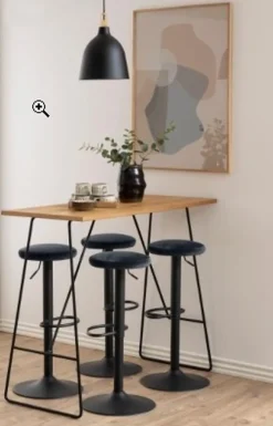 MID.YOU Barhocker Finch dunkelgrau Outlet