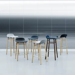 Normann Copenhagen Barhocker Form grün, walnuss Discount