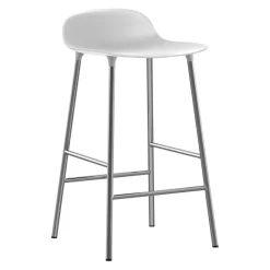 Normann Copenhagen Barhocker Form chromfarbig, weiss Online