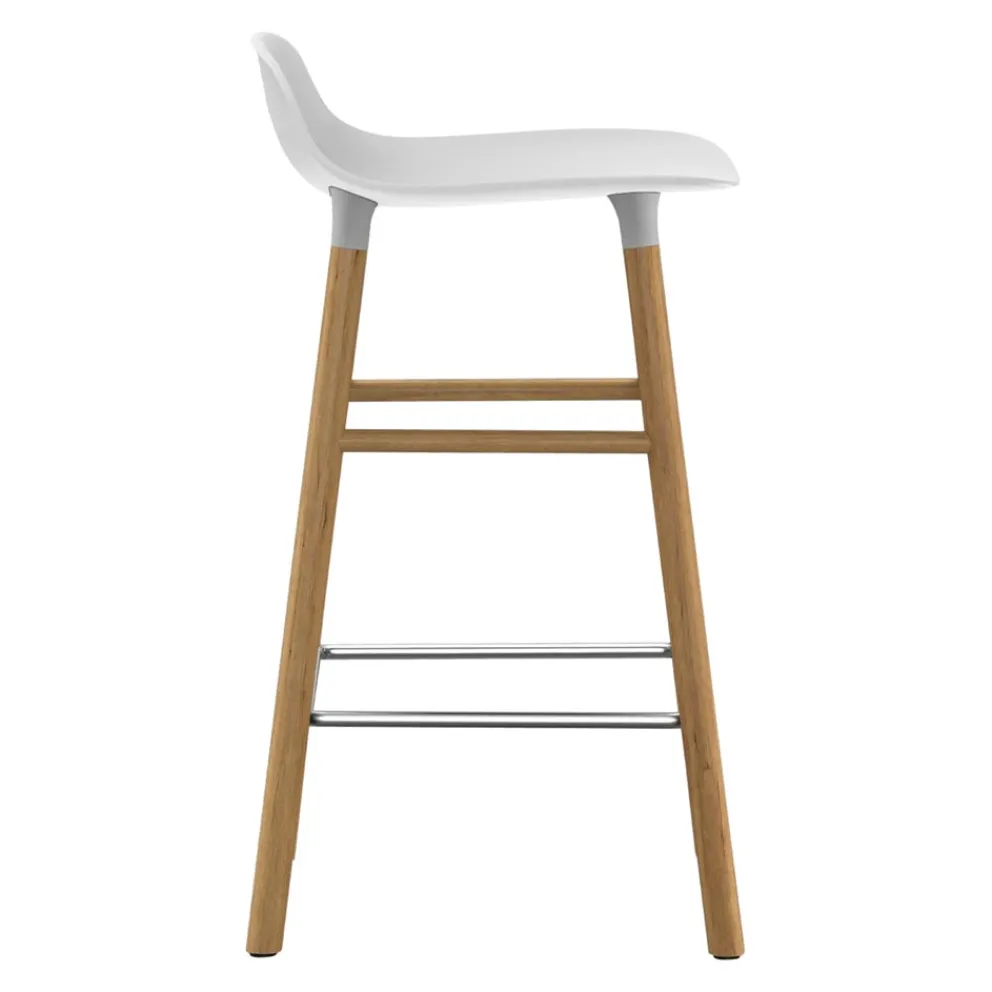 Normann Copenhagen Barhocker Form eichefarbig, weiss Hot
