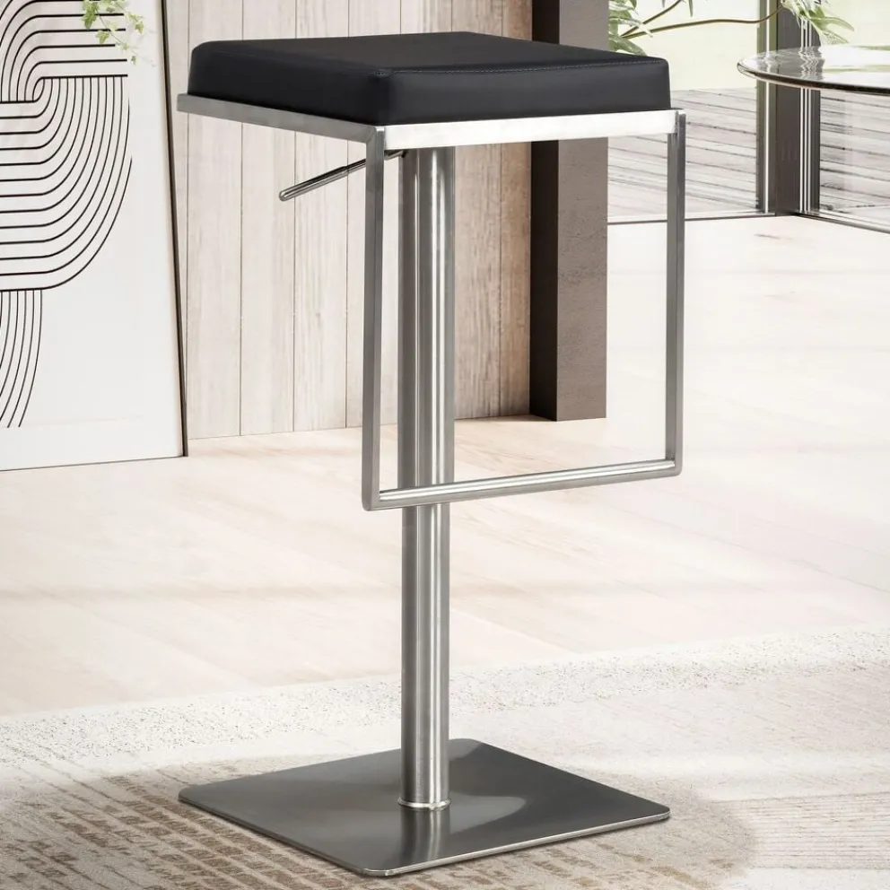 MID.YOU Barhocker Kunstleder schwarz Best