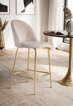 MID.YOU Barhocker Samt beige