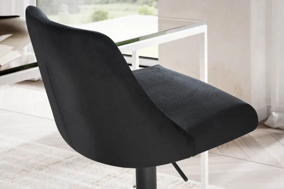 MID.YOU Barhocker Samt schwarz Hot