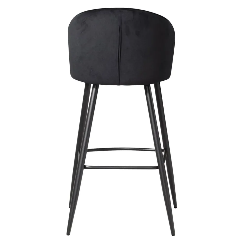 MID.YOU Barhocker Samt schwarz New