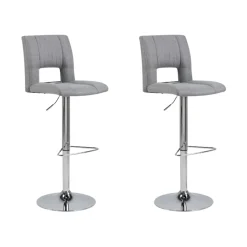 MID.YOU Barhocker Sylvia hellgrau Outlet