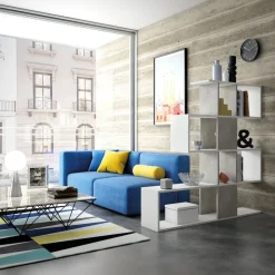 Sikelia Bücherregal Living betongrau, weiss Outlet