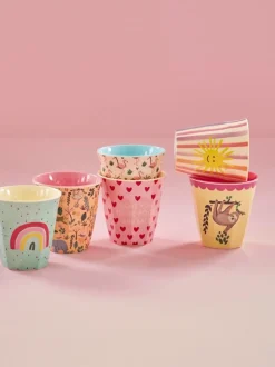 Rice Becher Melamine gelb, rosa, rot Sale