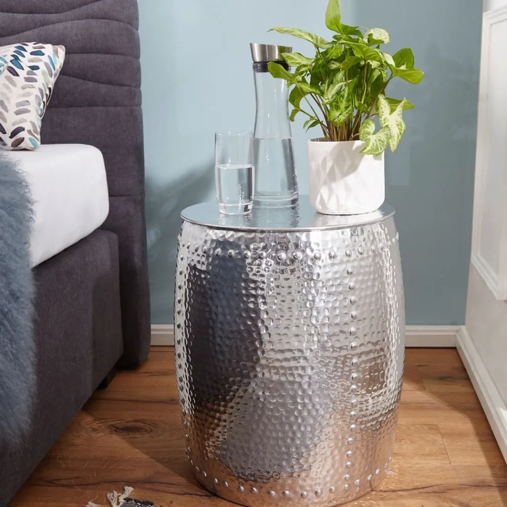 MID.YOU Beistelltisch Alu silber Outlet