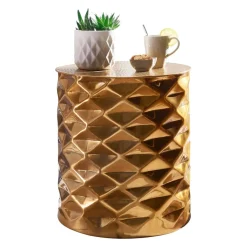 MID.YOU Beistelltisch Alu gold Clearance