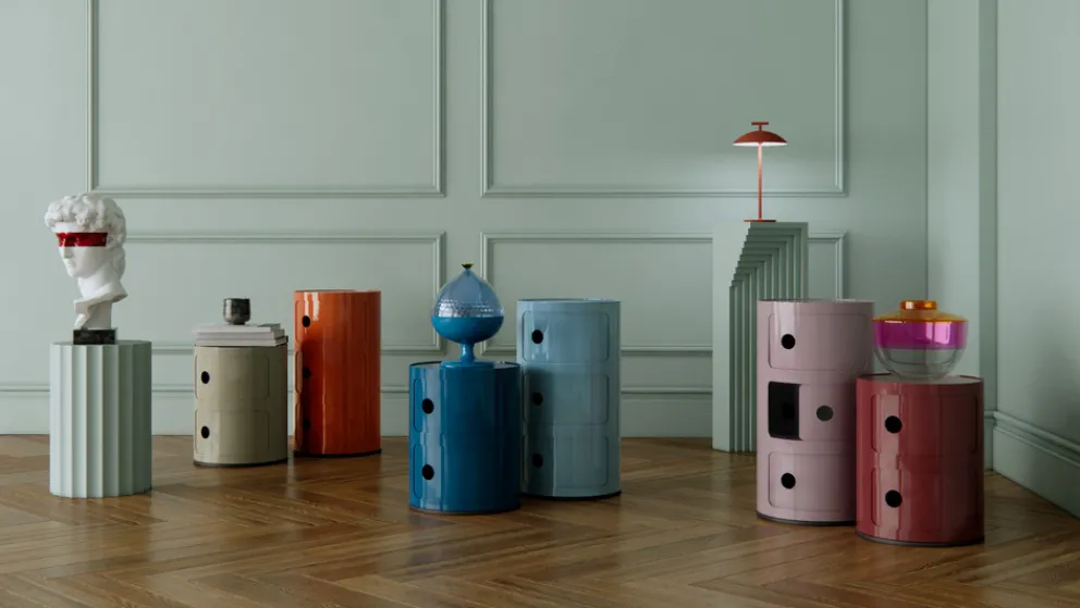 KARTELL Beistelltisch Componibili AZ / Sky blue Online