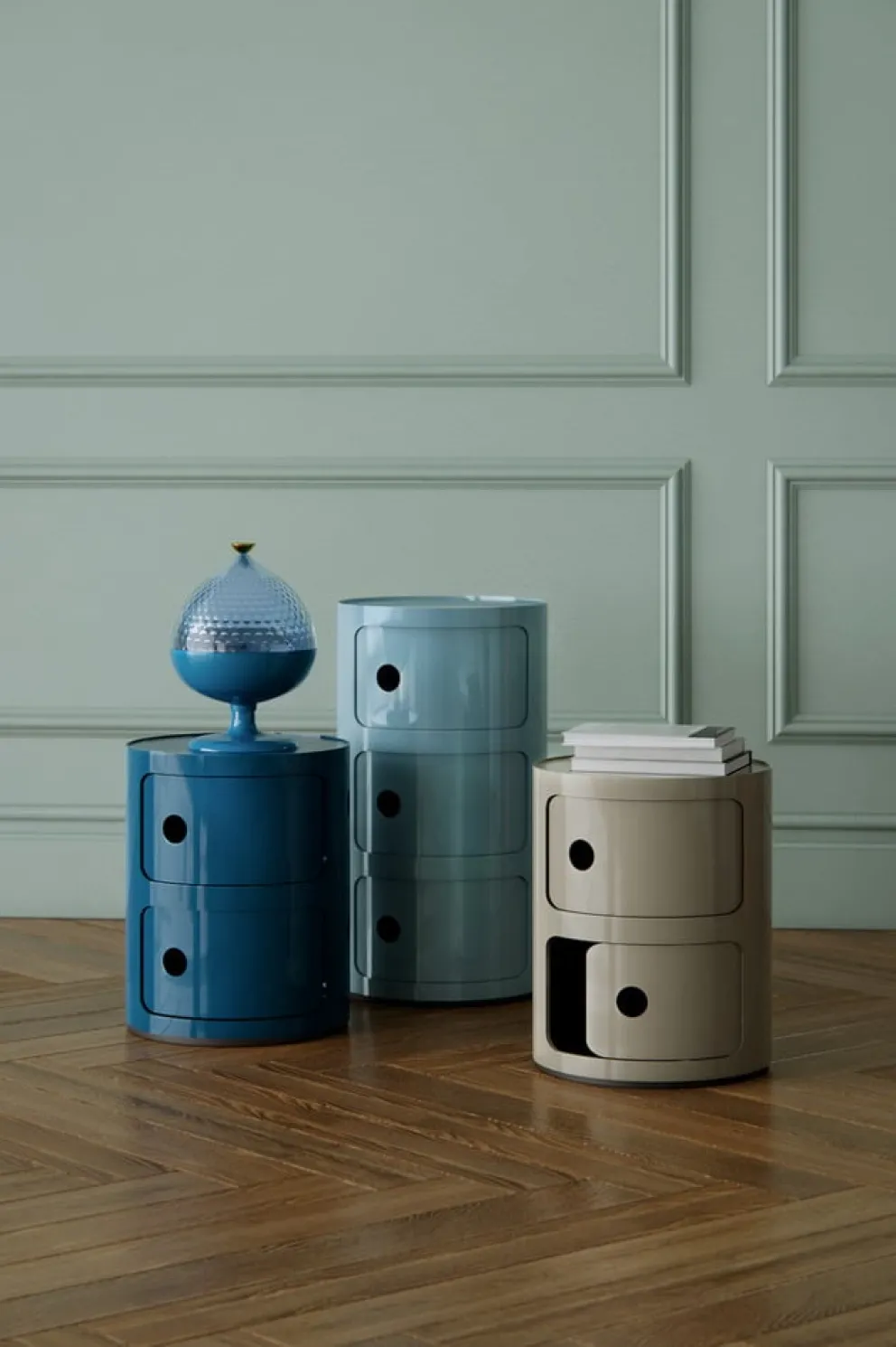 KARTELL Beistelltisch Componibili AZ / Sky blue Online