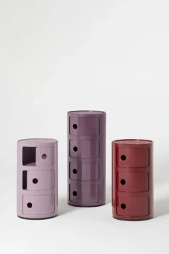 KARTELL Beistelltisch Componibili BO / Burgundy Discount