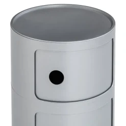 KARTELL Beistelltisch Componibili Recycled SI / Silber Sale