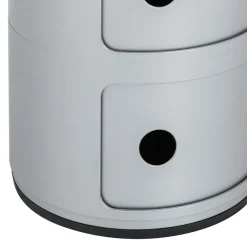 KARTELL Beistelltisch Componibili Recycled SI / Silber Sale