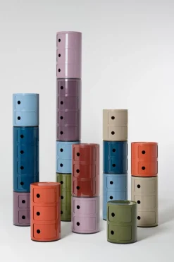 KARTELL Beistelltisch Componibili AM / Orange Hot