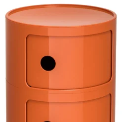 KARTELL Beistelltisch Componibili AM / Orange Hot