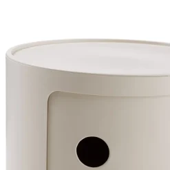 KARTELL Beistelltisch Componibili Bio PA / creme