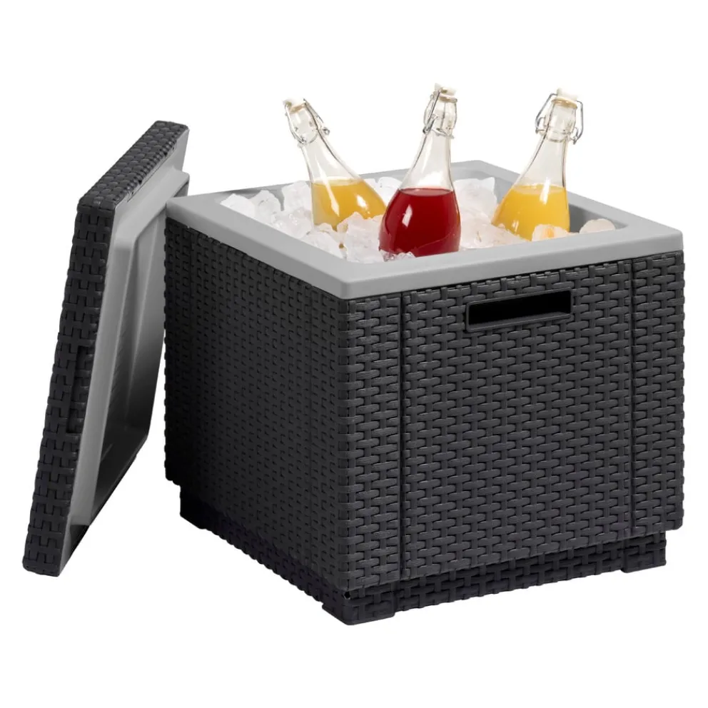 Keter Beistelltisch Ice Cube graphitgrau Best