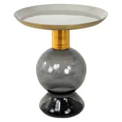 Johann Jakob Beistelltisch Joy gold, grau, transparent Outlet