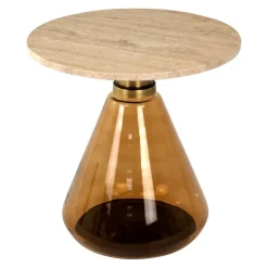 Johann Jakob Beistelltisch Joy hellbraun, sandbraun, transparent New