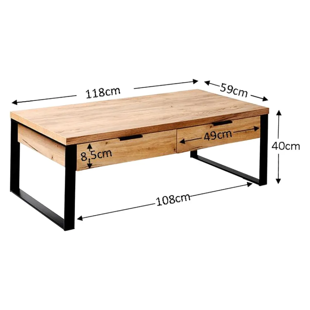 Novel Beistelltisch Loop eiche Discount