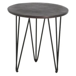 Landscape Beistelltisch Malia dunkelbraun, schwarz Discount