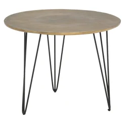 Beistelltisch Malia bronze, schwarz