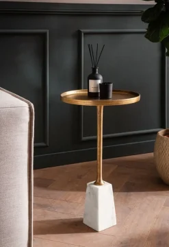 MID.YOU Beistelltisch Marmor gold Sale