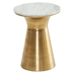 MID.YOU Beistelltisch Marmor gold, weiss Best