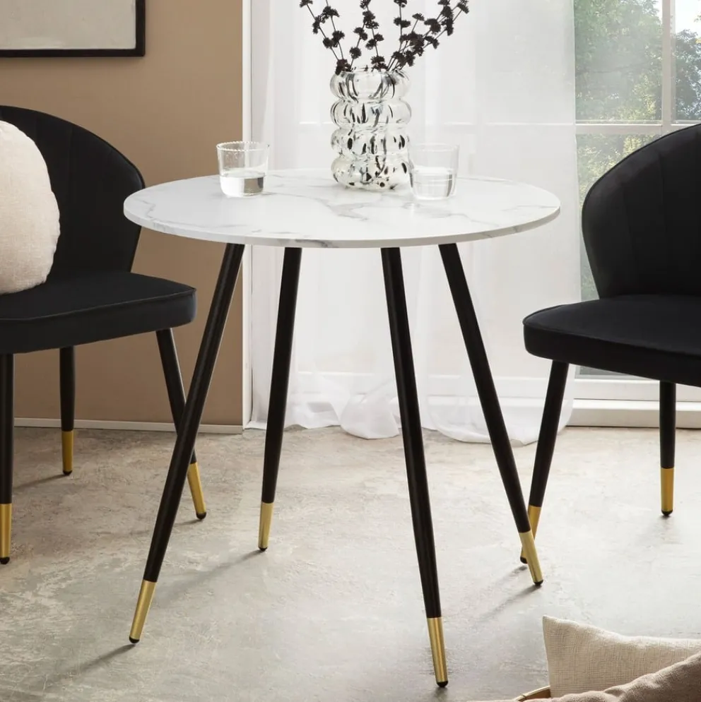MID.YOU Beistelltisch Marmor schwarz Hot