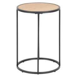 MID.YOU Beistelltisch Seaford schwarz, wildeichefarbig Clearance