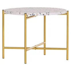 MID.YOU Beistelltisch Terrazzo weiss Outlet