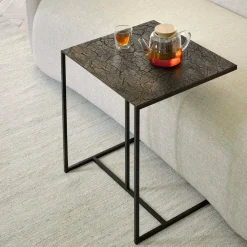 Ethnicraft Beistelltisch Triptic dunkelbraun Discount